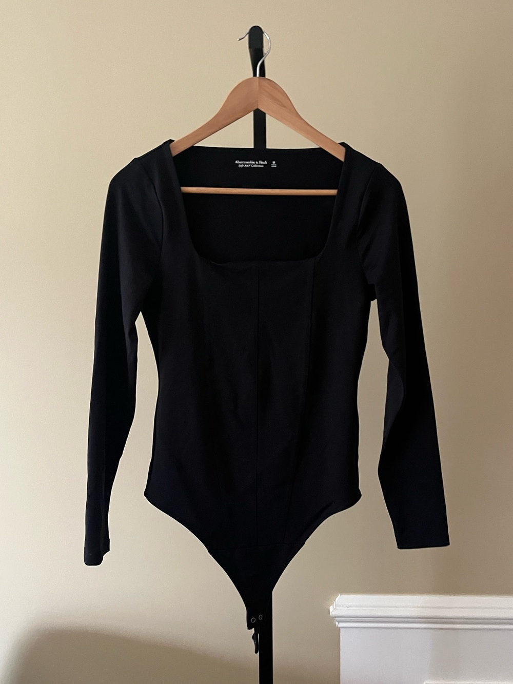 Abercrombie & Fitch Long-Sleeve Bodysuit
Size: medium 
NWOT
Color: black
